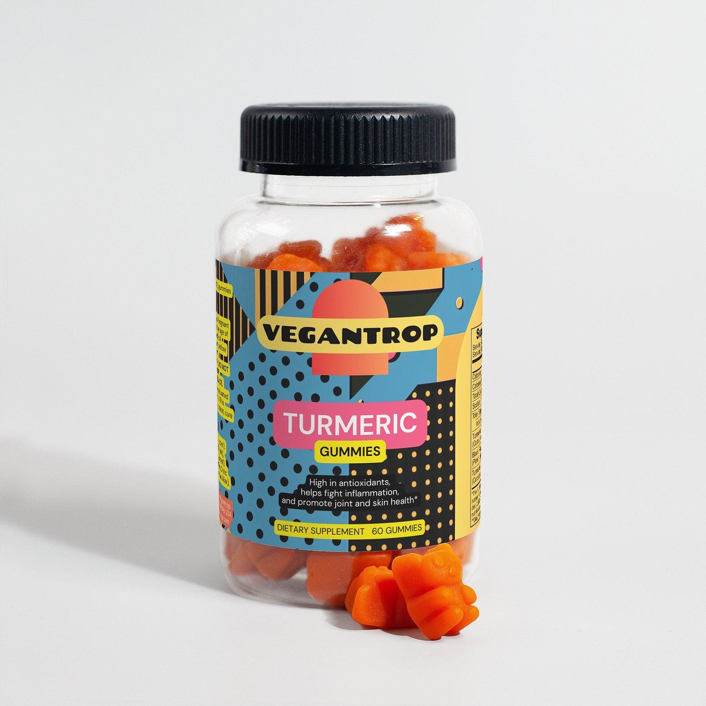 Anti-Inflammatory Curcuminoids Turmeric Plant-based Vegan Gummies - VEGANTROP
