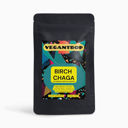 Birch Chaga Microbiome Wellness Capsules (Plant-based & Vegan) - VEGANTROP