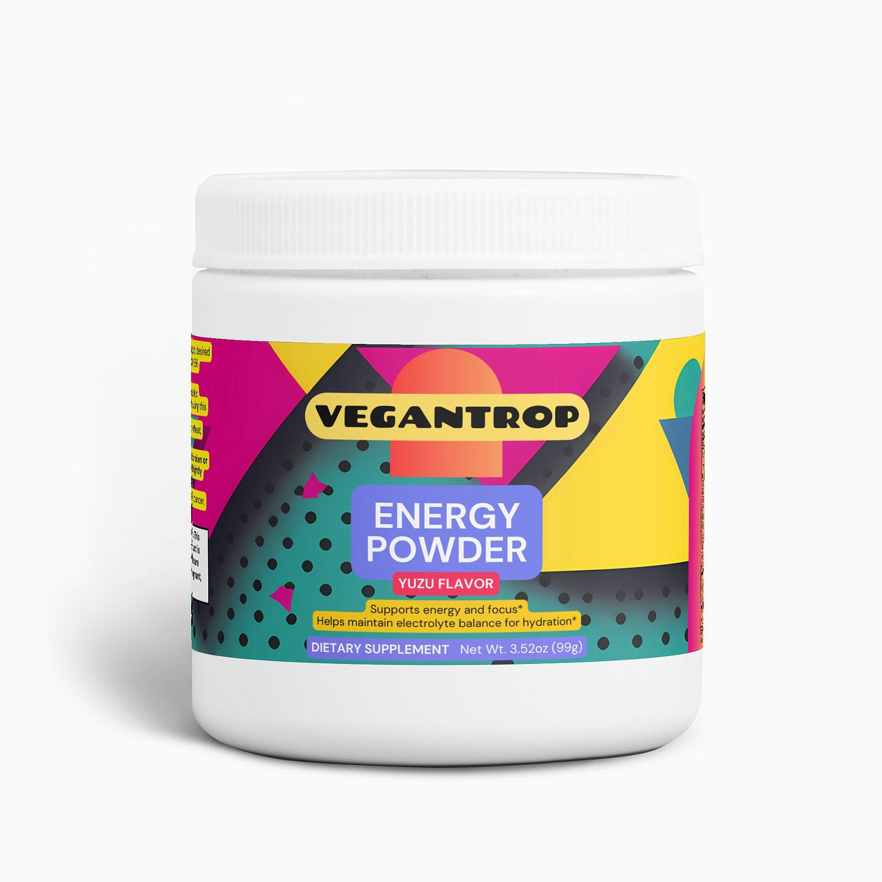 Electrolyte & Energy Powder (Yuzu Flavor) - Plant-based & Vegan - VEGANTROP