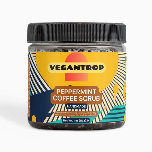 Gentle Peppermint Coffee Scrub (Vegan) - VEGANTROP