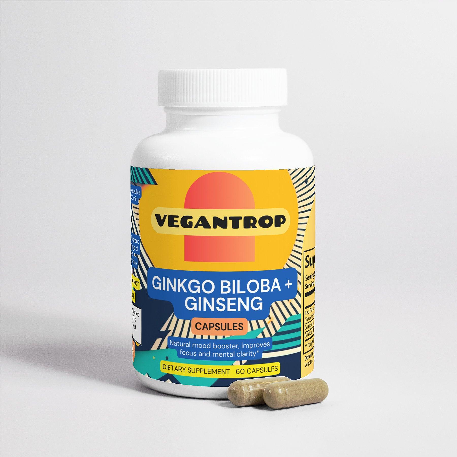 Ginkgo Biloba + Ginseng (Vegan capsules) - VEGANTROP