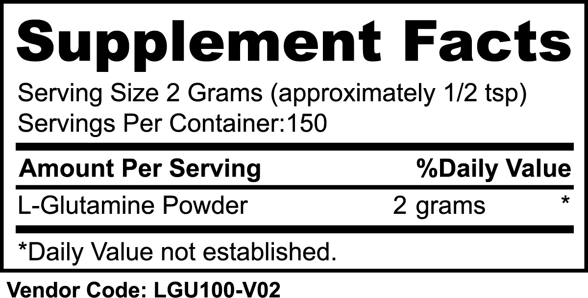 L-Glutamine Powder for Plant-based Fitness (Vegan) - VEGANTROP