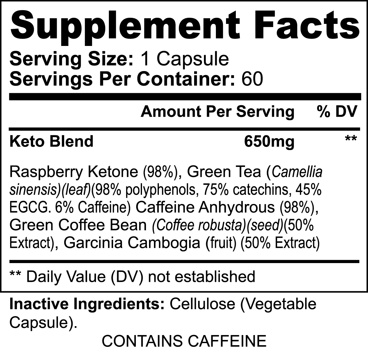 Meta Keto-5 Power Blend (Vegan capsules) - VEGANTROP