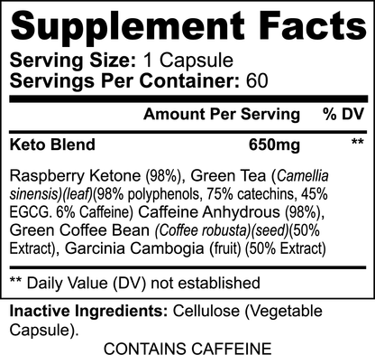 Meta Keto-5 Power Blend (Vegan capsules) - VEGANTROP