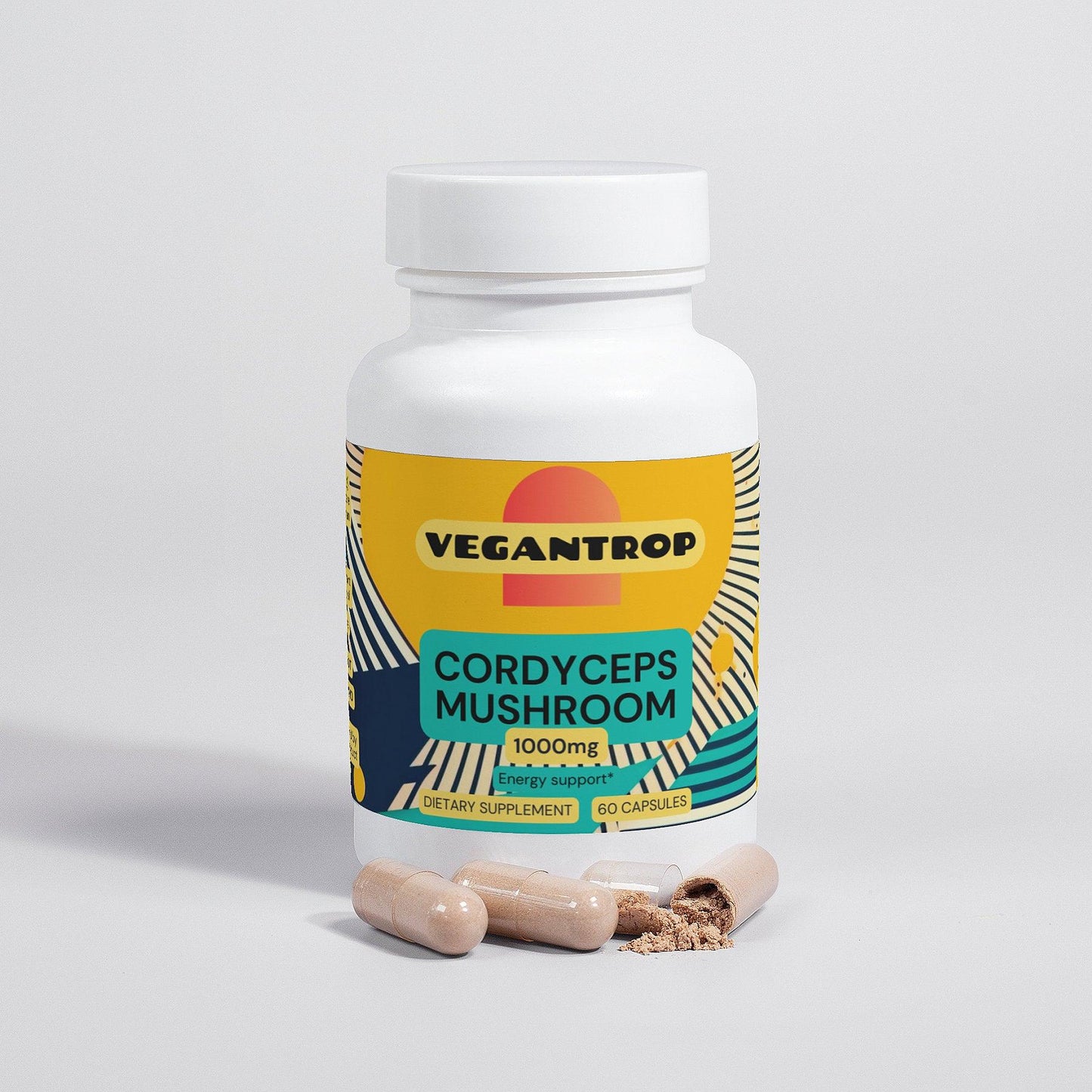 Organic Cordyceps Mushroom (Plant-based & Vegan) - VEGANTROP