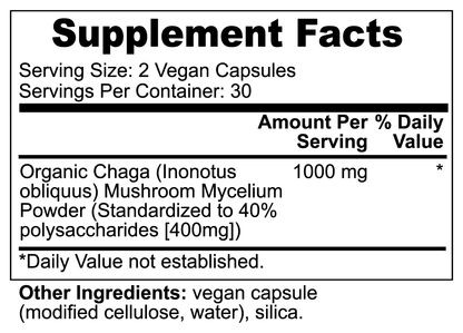 Organic Molecular Chaga Mushroom (Plant-based & Vegan) - VEGANTROP