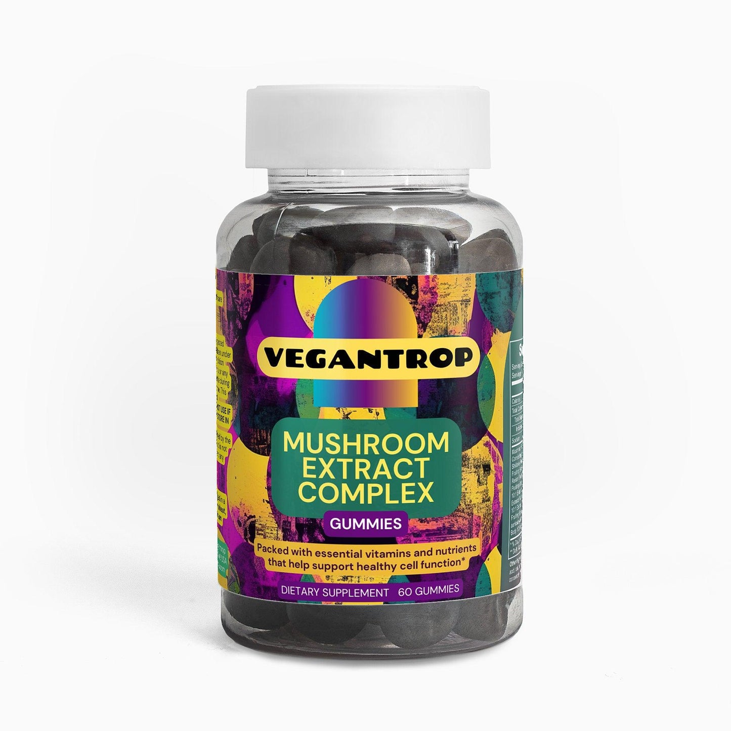 Plant-based 10 Mushroom Extract Power Complex - Vegan Gummies - VEGANTROP